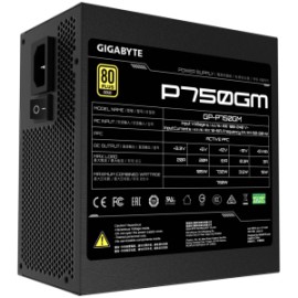 GIGABYTE FUENTE DE PODER 750W 80 GOLD FULLY MODULAR 6PROTECIONS GP-P750GM