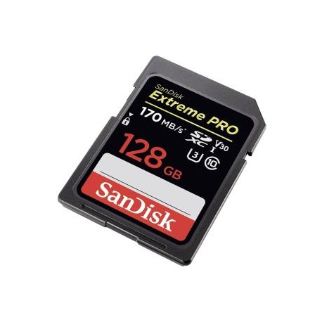 TARJETA DE MEMORIA CLASE 10 SANDISK EXTREME PRO SDXC UHS-I 128GB 170MB/S 1133X