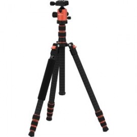 Tripie de Fibra de Carbón GEEKOTO CT28X Warrior con Cabeza de Bola, Soporta 12.25kg, Alt. Máx. 2.13m