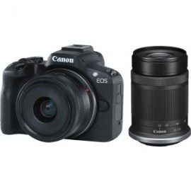 Camara Canon EOS R50 Kit con Lentes RF-S 18-45mm y RF-S 55-210mm