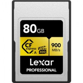 Tarjeta de Memoria CFexpress Tipo A de 80GB Lexar Professional GOLD Series Lectura 900 MB/s