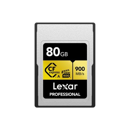 Tarjeta de Memoria CFexpress Tipo A de 80GB Lexar Professional GOLD Series Lectura 900 MB/s