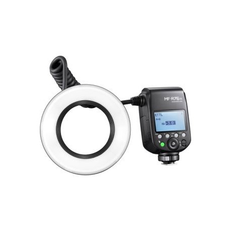 Ring Flash MF-R76N TTL Godox para Nikon para Fotografía Macro