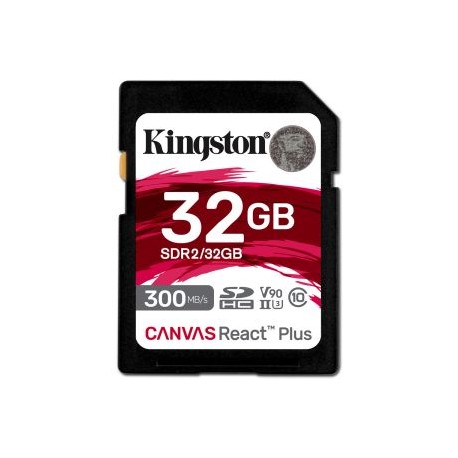 Tarjeta de Memoria SDXC 32GB 300mb/s CANVAS React Plus
