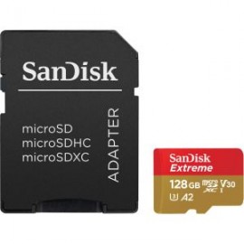 Tarjeta de Memoria Micro SDXC UHS-I U3 Extreme 128GB 190MB/S con Adaptador