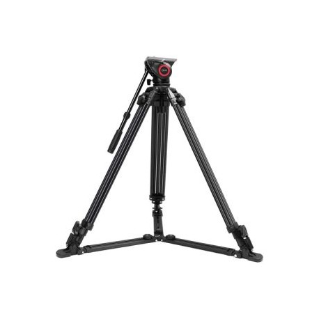 Tripie para Video GVM 7017D con Cabeza Fluida, Soporta 12kg, Altura Máxima 1.8m