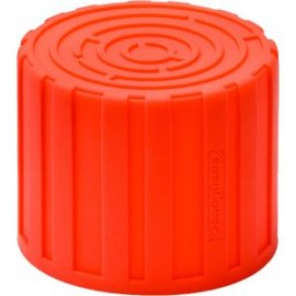 (ECLMR) Funda protectora para lente con diametro de 52mm-77mm rojo