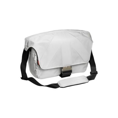 (MB SM390-7SW) MOCHILA DE HOMBRO MENSAJERO BLANCA UNICA VII STILE