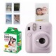 Cámara Instantánea FUJIFILM INSTAX MINI 12 Morada (Lilac Purple) + Cartucho para 20 Fotos