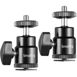 Kit de Rotulas con Montaje de Zapata SmallRig 2059 con Tornillos de 1/4"(2 piezas)