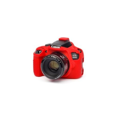 FUNDA PROTECTORA P/CAMARA FOTOGRAFICA CANON T6, T7, 1300D ROJO