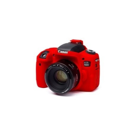 FUNDA PROTECTORA P/CAMARA FOTOGRAFICA CANON T6S, 760D ROJO