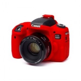 FUNDA PROTECTORA P/CAMARA FOTOGRAFICA CANON T6S, 760D ROJO