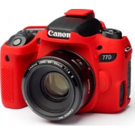 FUNDA PROTECTORA P/CAMARA FOTOGRAFICA CANON 77D ROJO