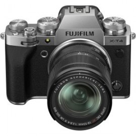 Cámara Mirrorless Fujifilm X-T4 Plata Kit con Lente XF 18-55mm