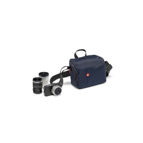 ESTUCHE DE HOMBRO PARA CAMARA COMPACTA COLOR AZUL (MB NX-SB-IBU)